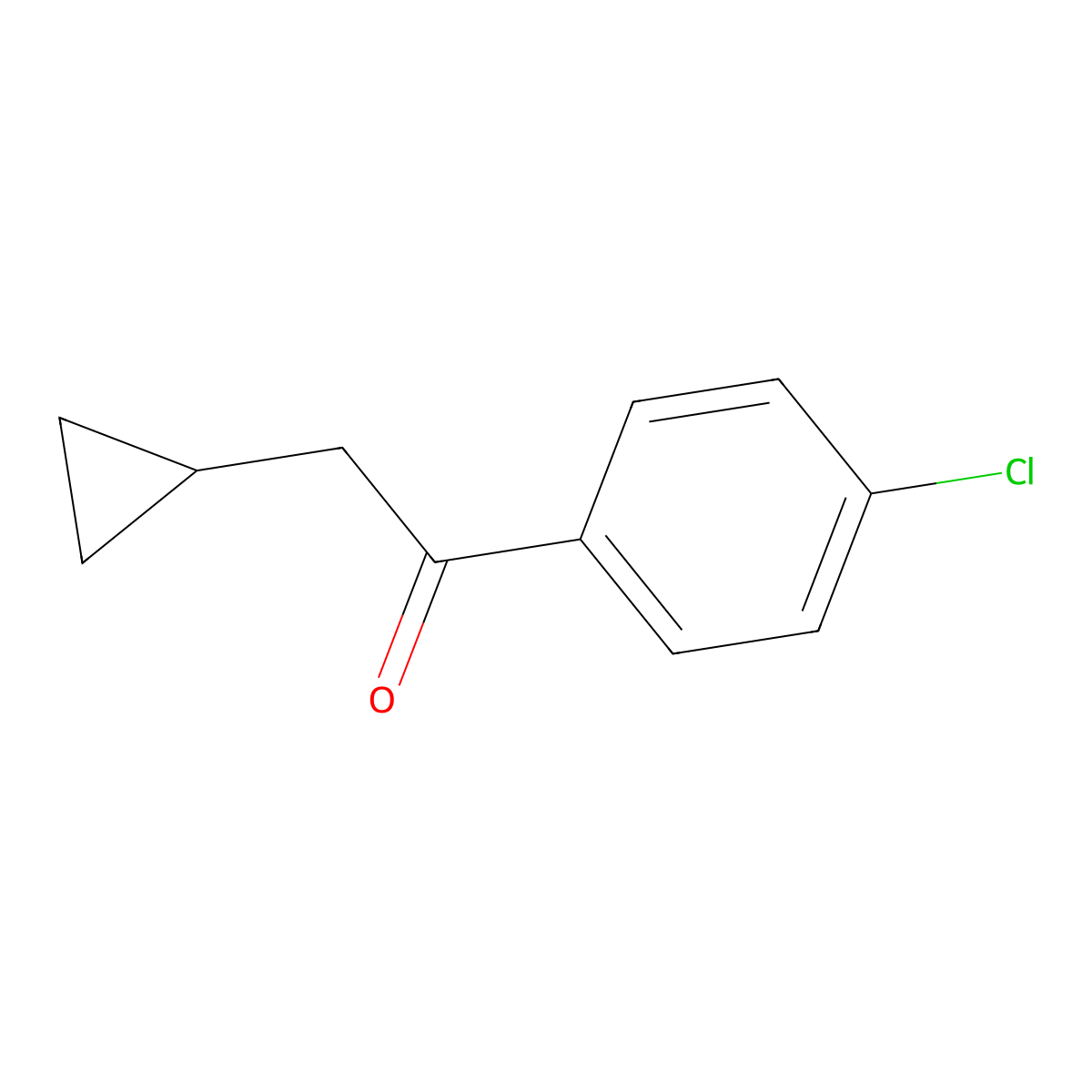 1-(4-Chlorophenyl)-2-cyclopropylethan-1-one molecular structure, CAS 54839-12-2