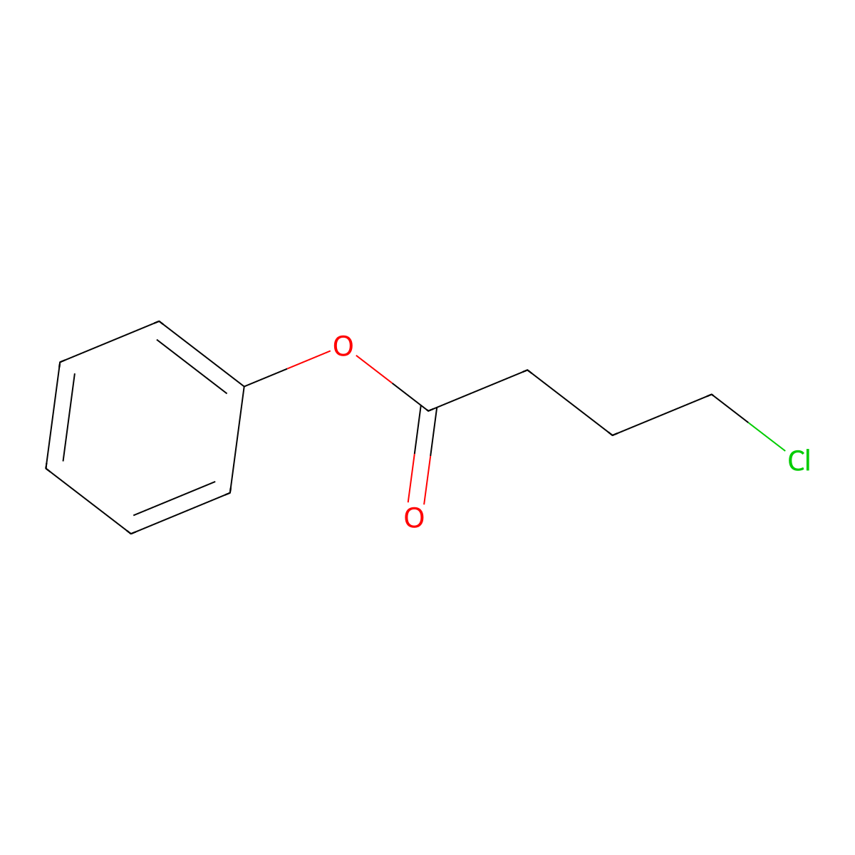 Phenyl 4-chlorobutyrate molecular structure, CAS 54839-22-4
