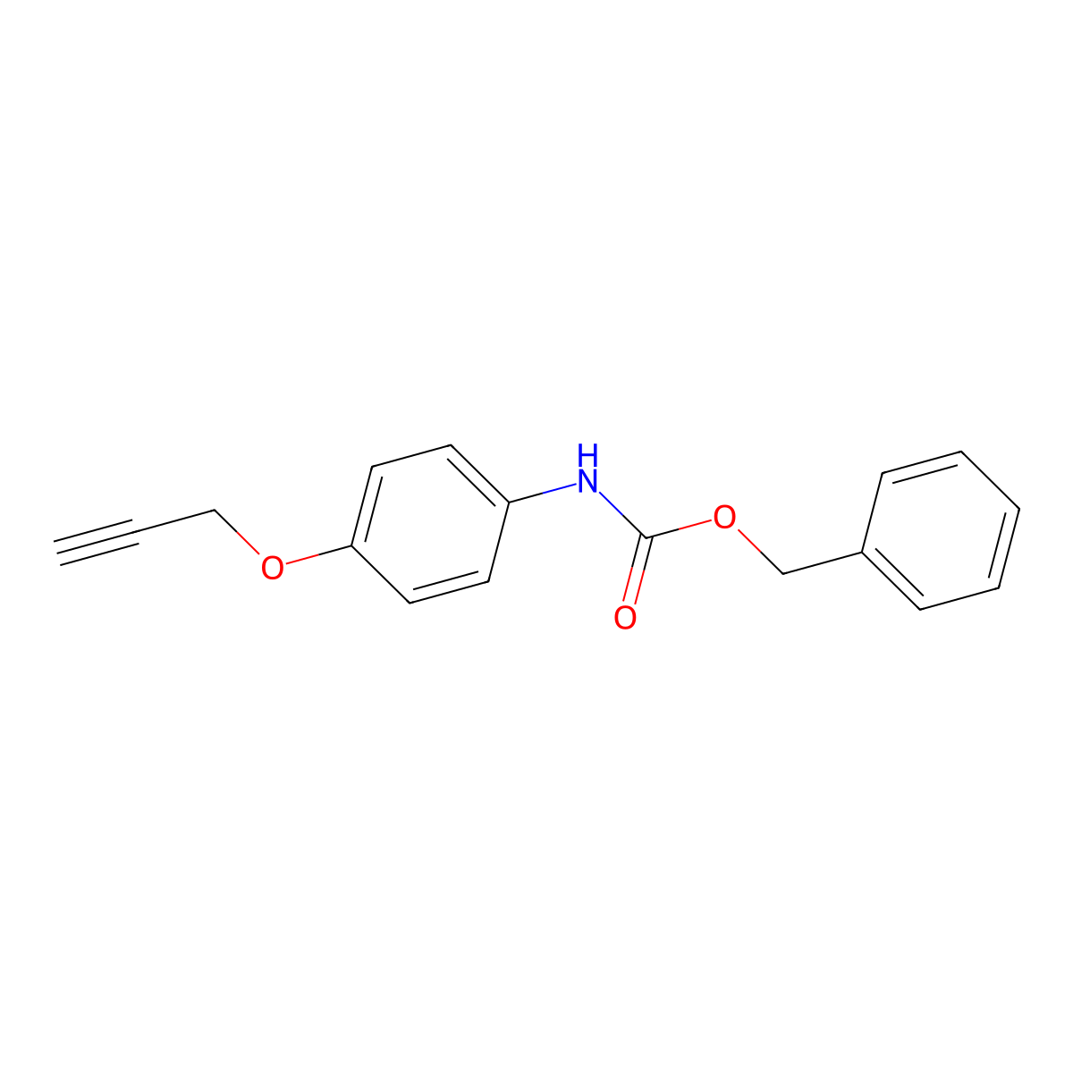 benzyl N-[4-(prop-2-yn-1-yloxy)phenyl]carbamate molecular structure, CAS 54840-20-9