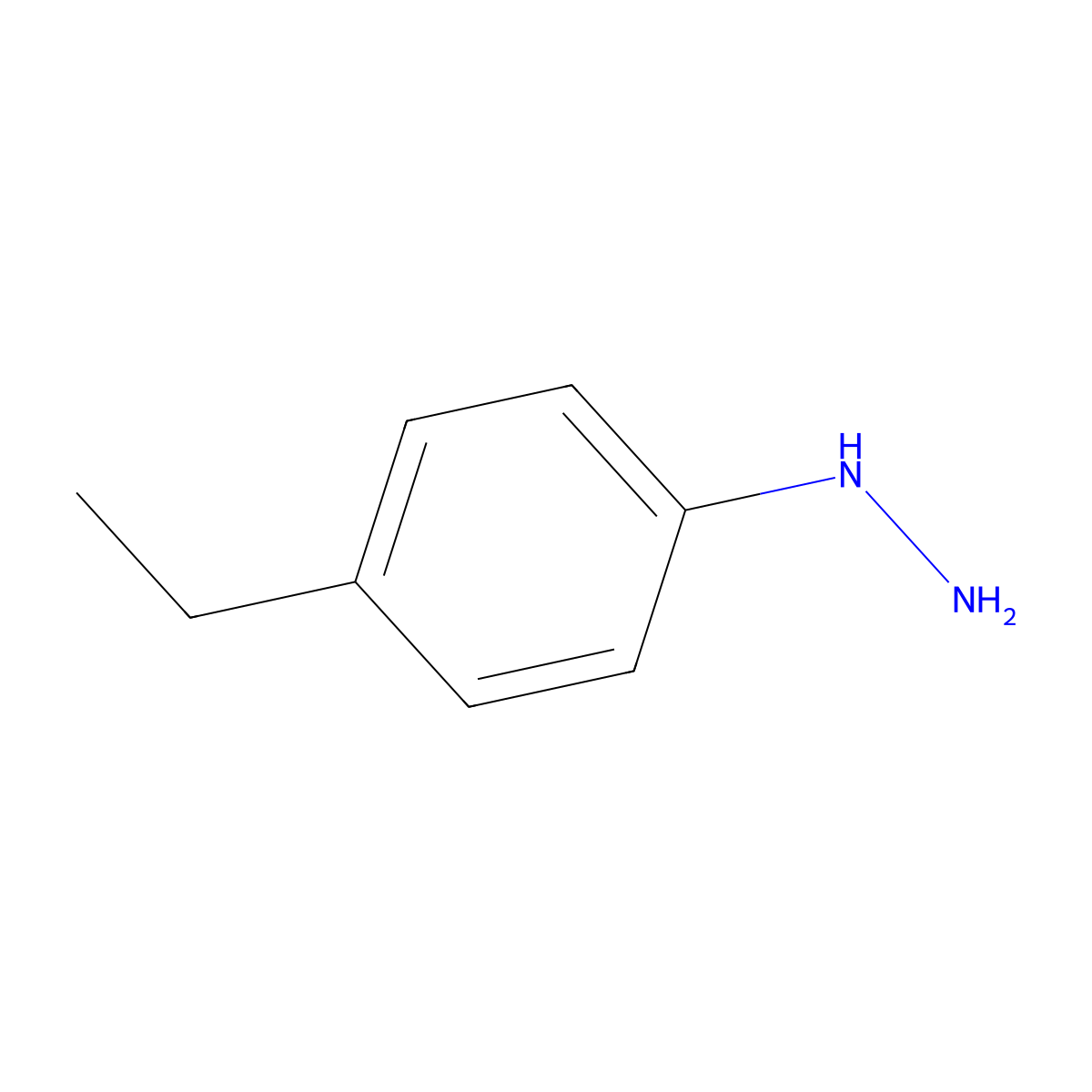 (4-Ethylphenyl)hydrazine molecular structure, CAS 54840-34-5