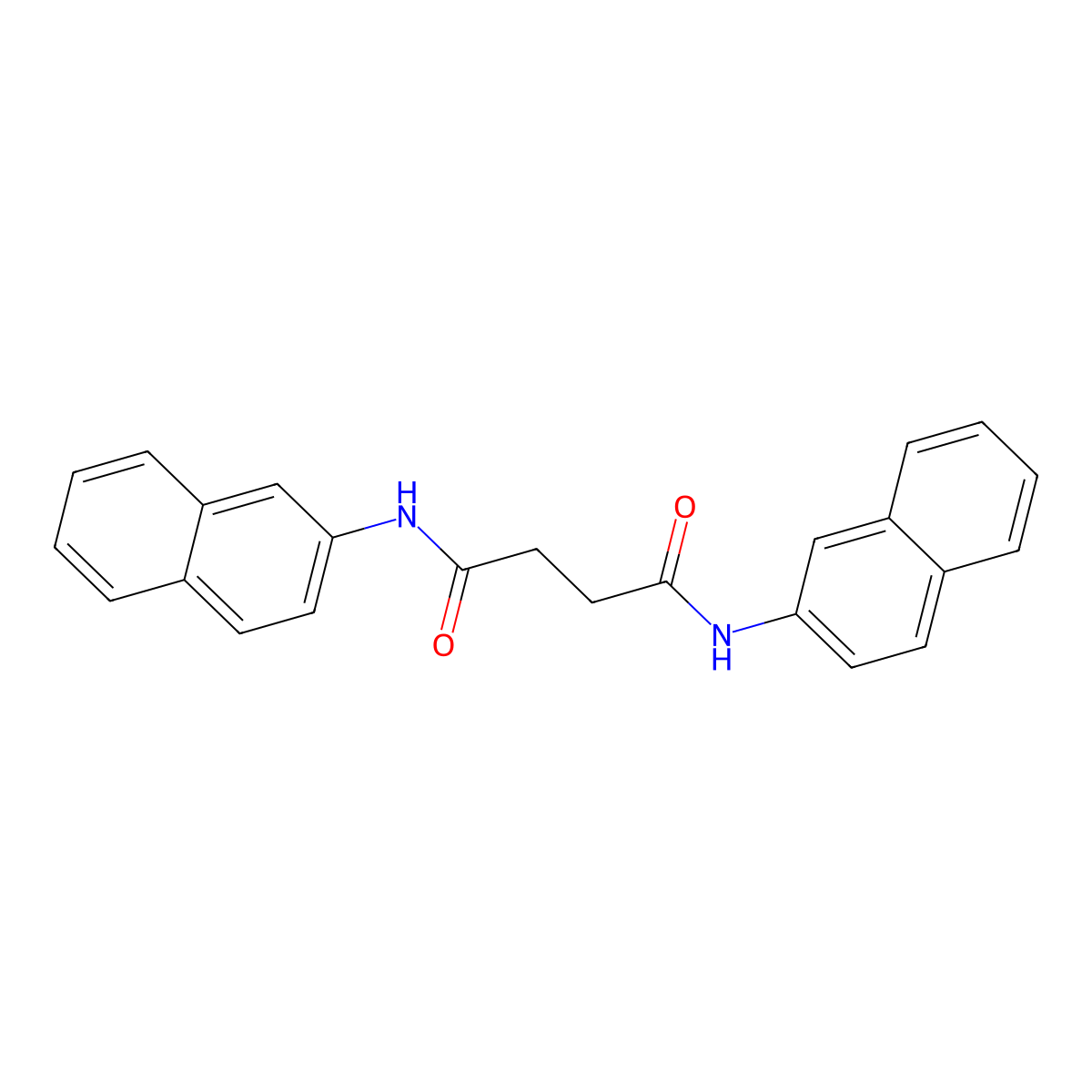 N,N'-dinaphthalen-2-ylbutanediamide molecular structure, CAS 548433-76-7