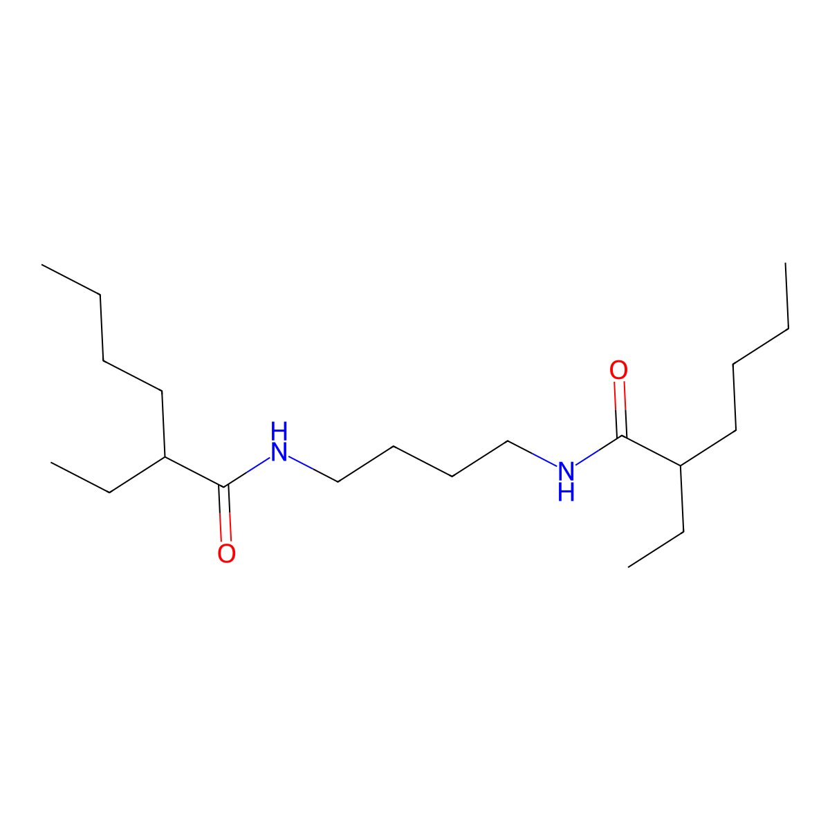 2-ethyl-N-[4-(2-ethylhexanoylamino)butyl]hexanamide molecular structure, CAS 548438-98-8