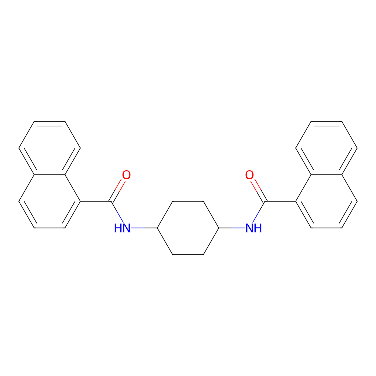 N-[4-(1-naphthoylamino)cyclohexyl]-1-naphthamide molecular structure, CAS 548438-99-9