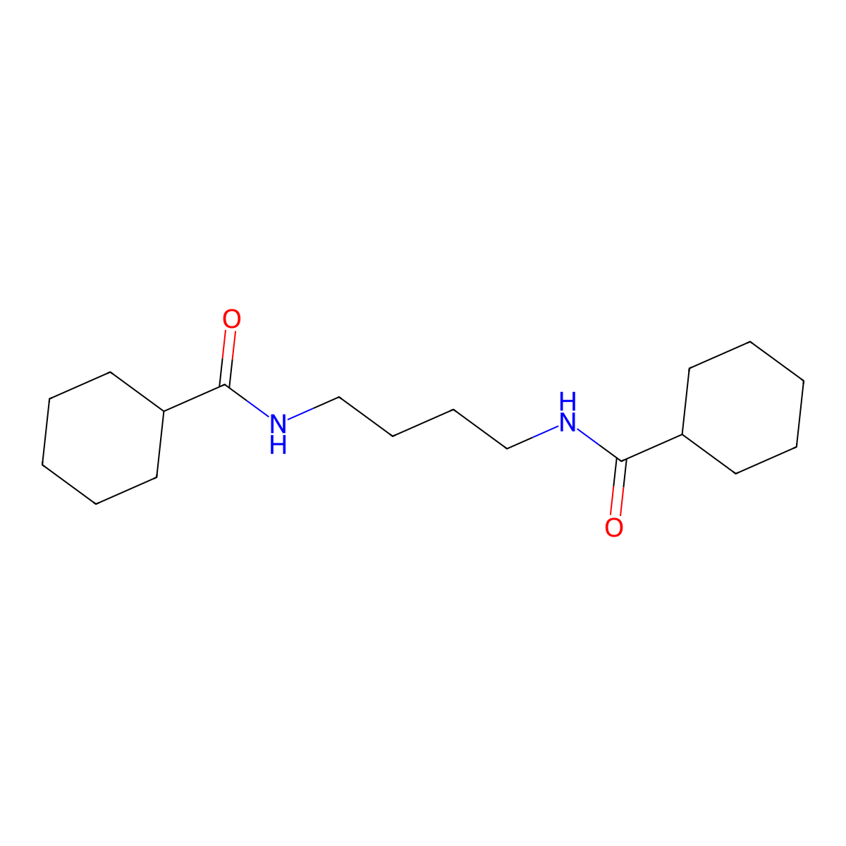 N-[4-(cyclohexanecarbonylamino)butyl]cyclohexanecarboxamide molecular structure, CAS 548439-10-7