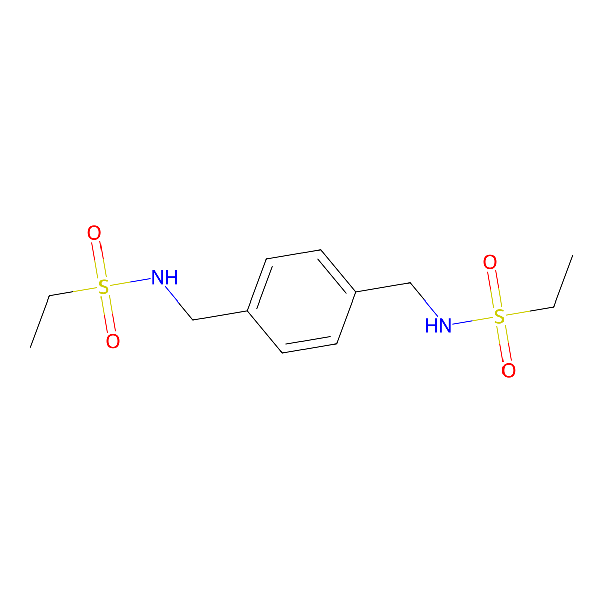 N-[[4-[(ethylsulfonylamino)methyl]phenyl]methyl]ethanesulfonamide molecular structure, CAS 548449-89-4