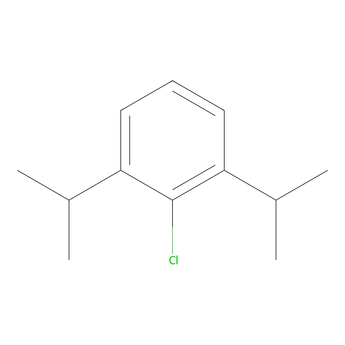 2-Chloro-1,3-diisopropylbenzene molecular structure, CAS 54845-36-2