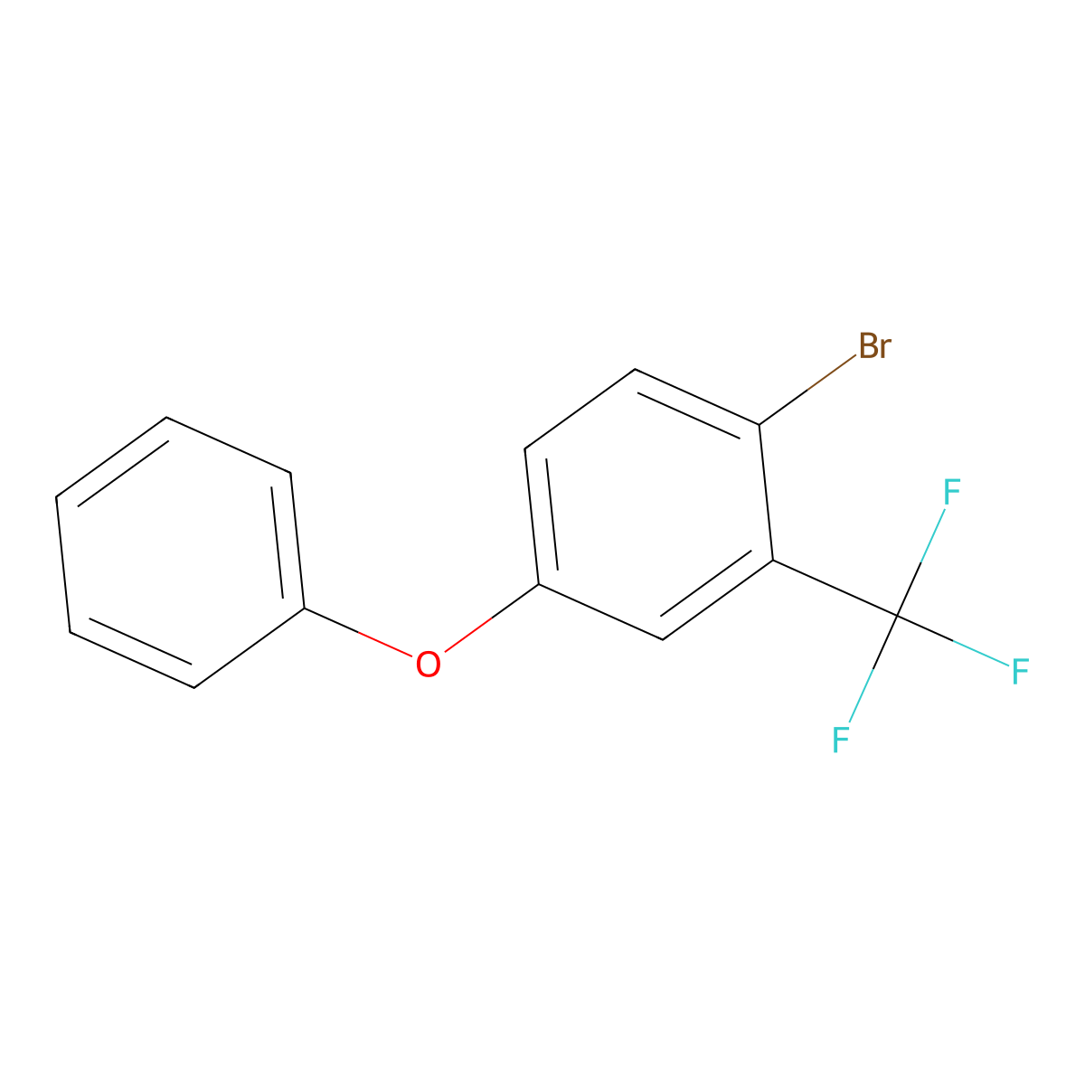 1-Bromo-4-phenoxy-2-(trifluoromethyl)benzene molecular structure, CAS 54846-20-7