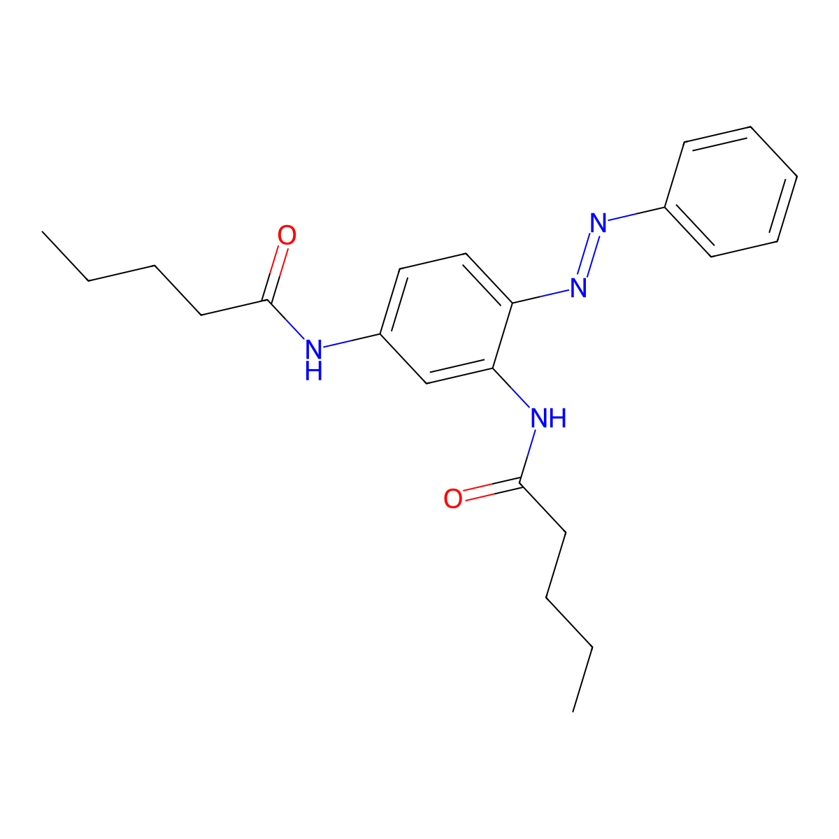 N-[3-(pentanoylamino)-4-(phenyldiazenyl)phenyl]pentanamide molecular structure, CAS 548466-95-1