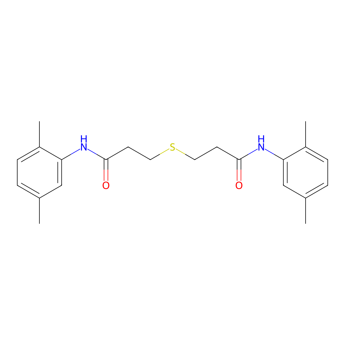 3-[3-(2,5-dimethylanilino)-3-oxopropyl]sulfanyl-N-(2,5-dimethylphenyl)propanamide molecular structure, CAS 548467-22-7