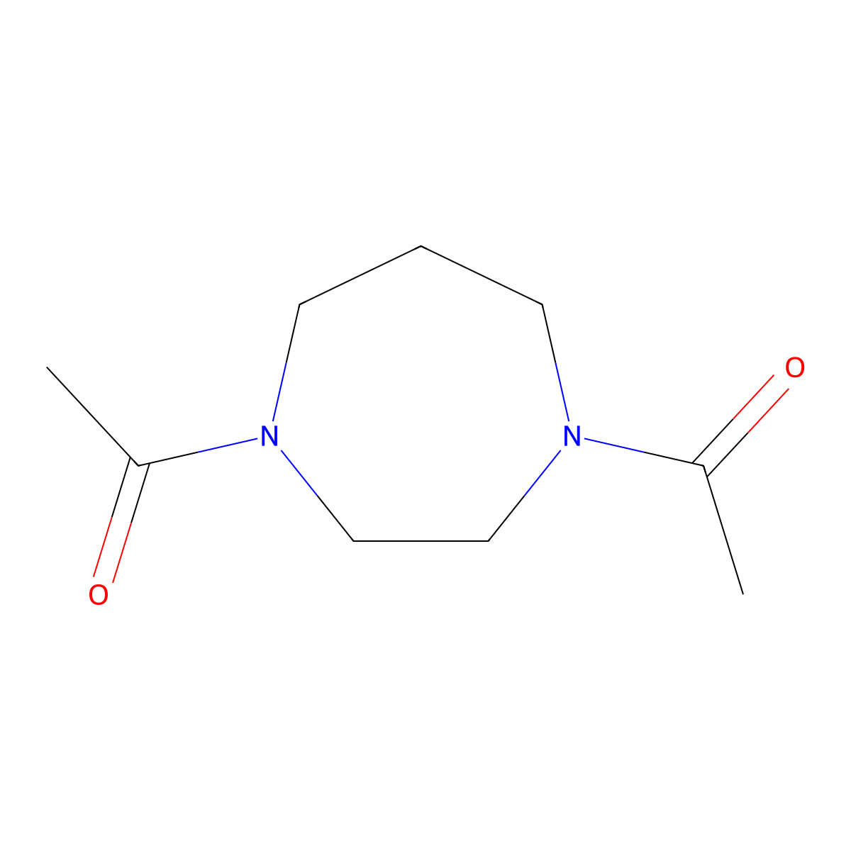 1-(4-Acetyl-1,4-diazepan-1-yl)ethanone molecular structure, CAS 548470-25-3