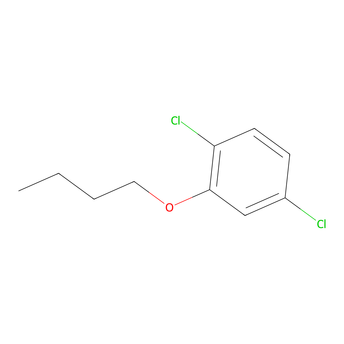 2-Butoxy-1,4-dichlorobenzene molecular structure, CAS 548478-00-8