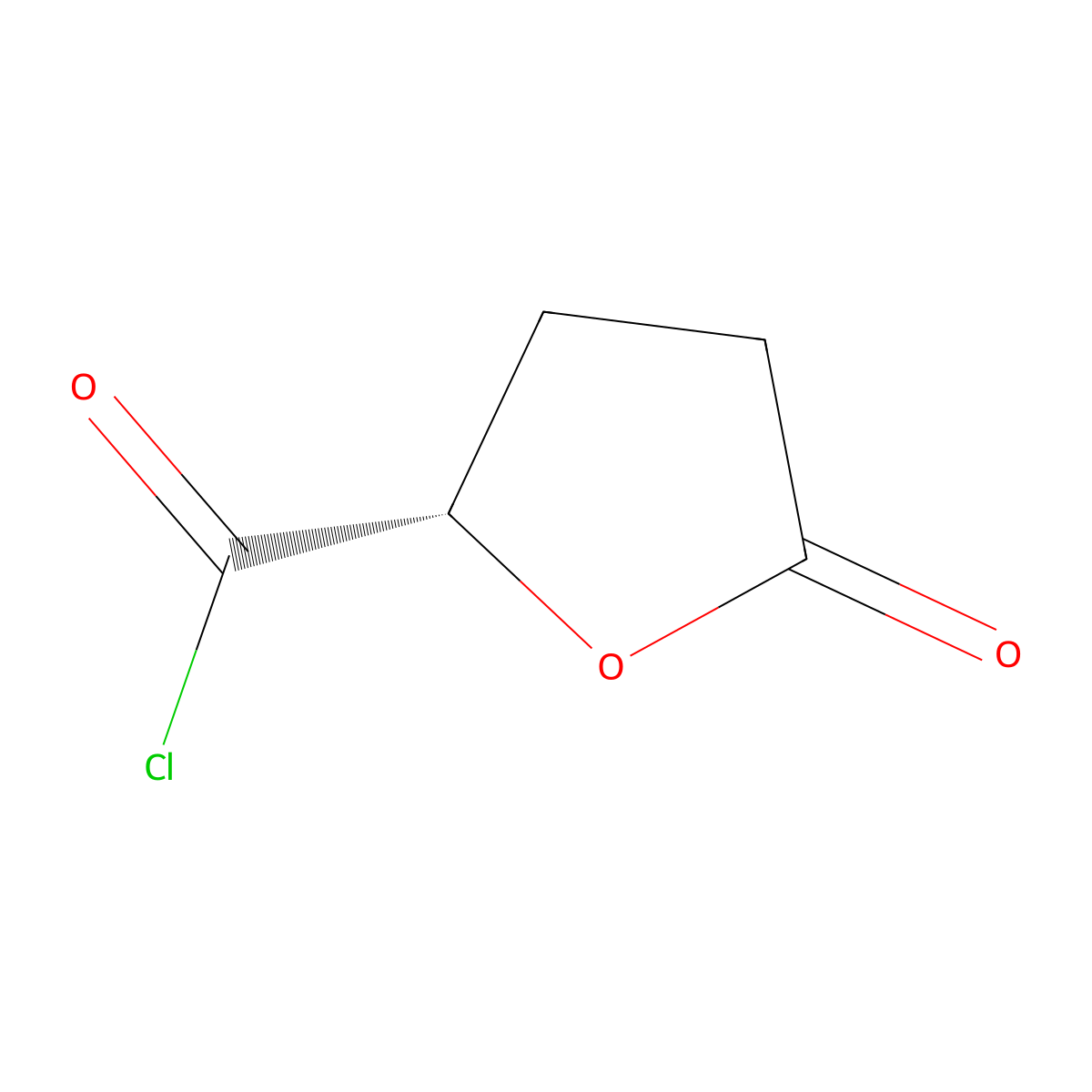 (S)-5-Oxotetrahydrofuran-2-carbonyl chloride molecular structure, CAS 54848-33-8