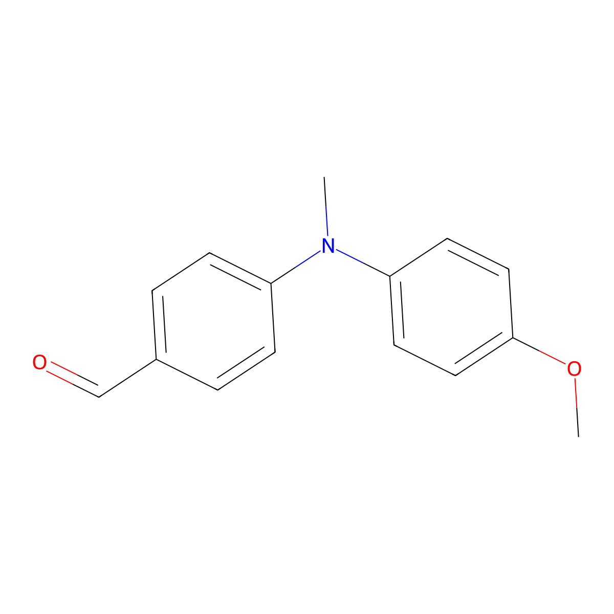4-[(4-Methoxyphenyl)(methyl)amino]benzaldehyde molecular structure, CAS 54849-47-7