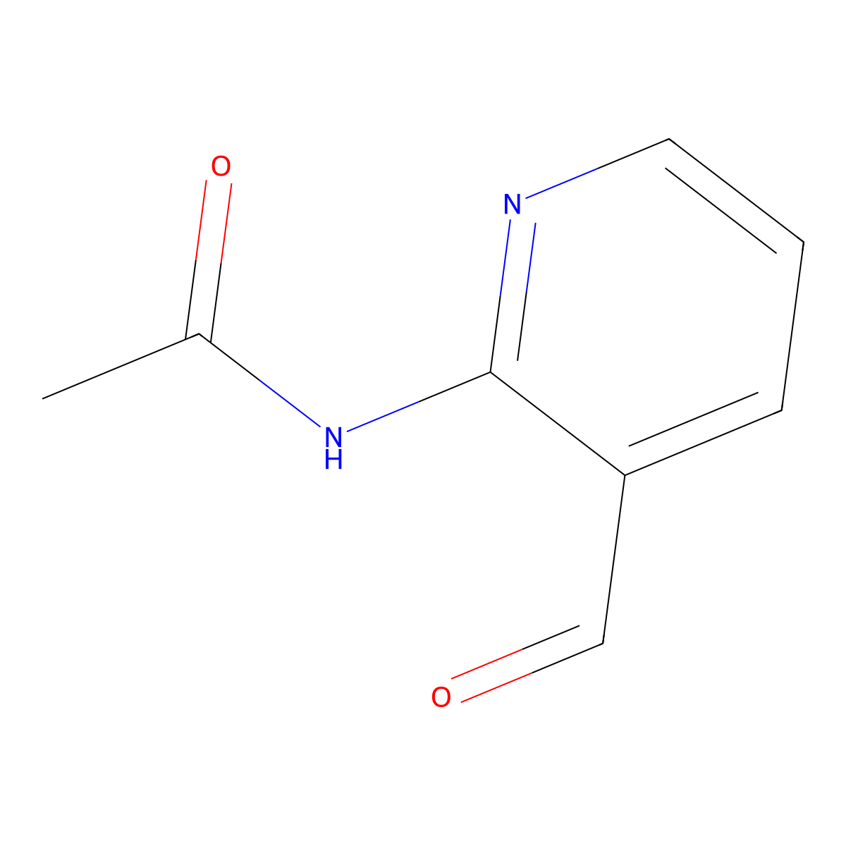 N-(3-Formylpyridin-2-YL)acetamide molecular structure, CAS 54856-85-8