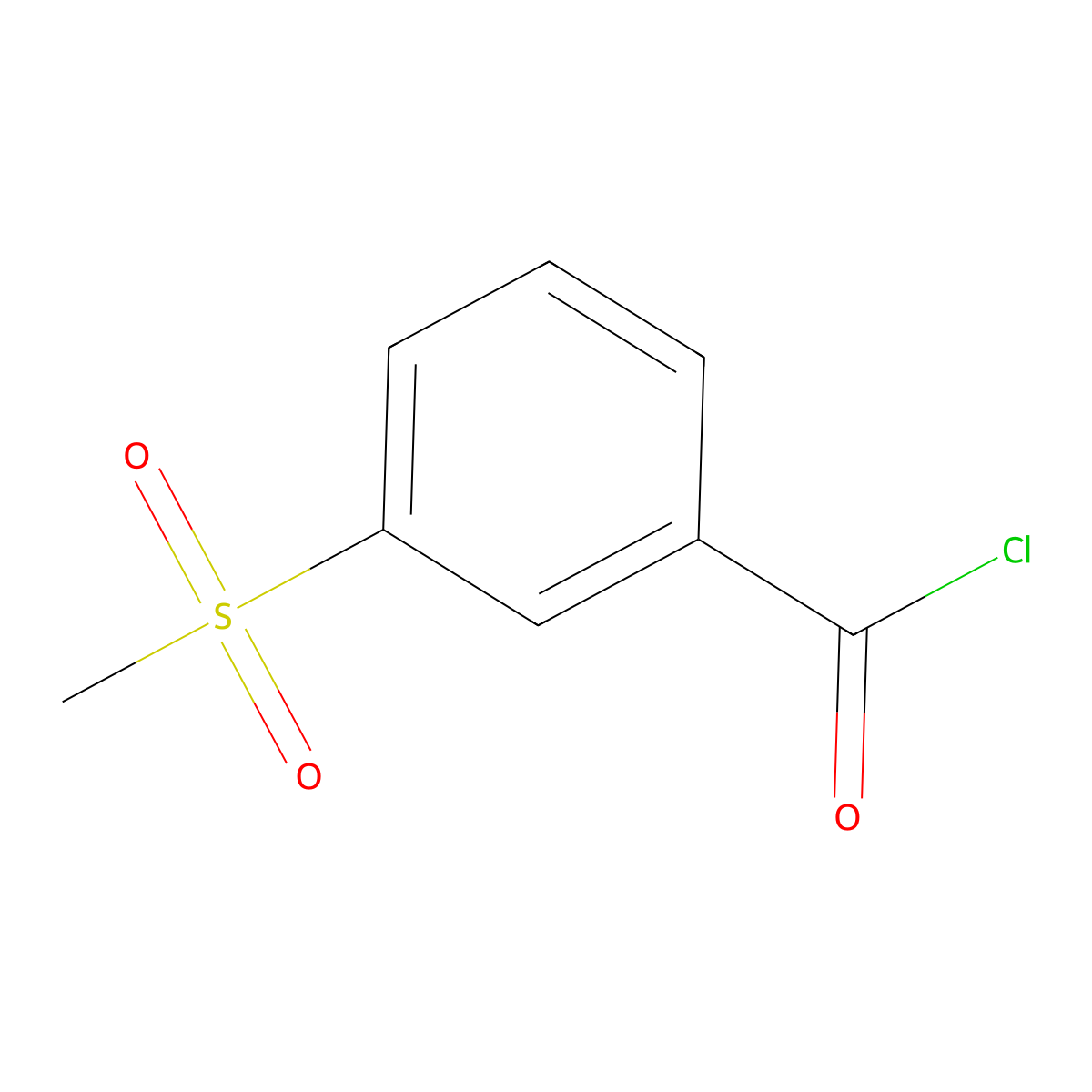 3-(Methanesulfonyl)benzoyl chloride molecular structure, CAS 54857-54-4