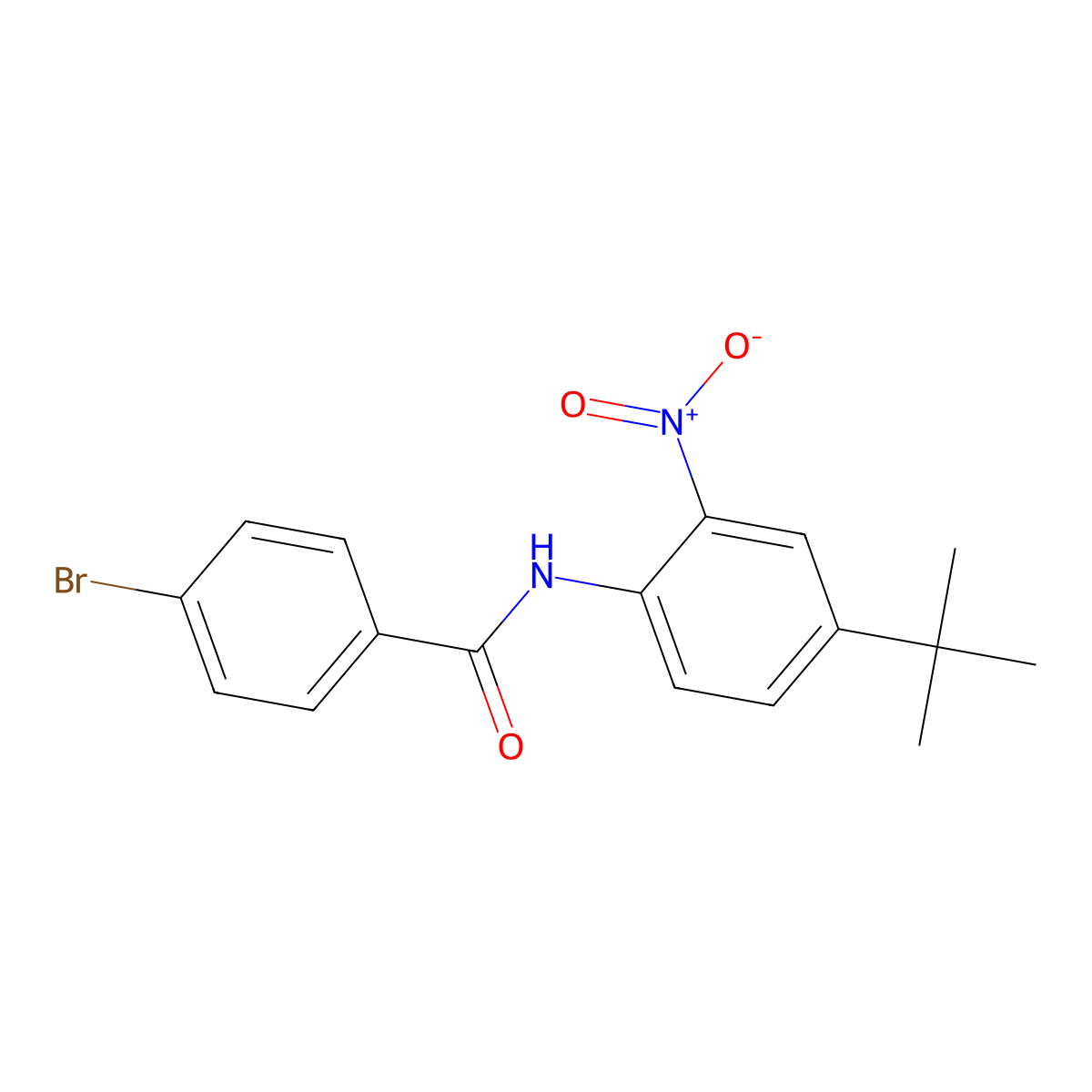 4-bromo-N-(4-tert-butyl-2-nitrophenyl)benzamide molecular structure, CAS 5486-36-2