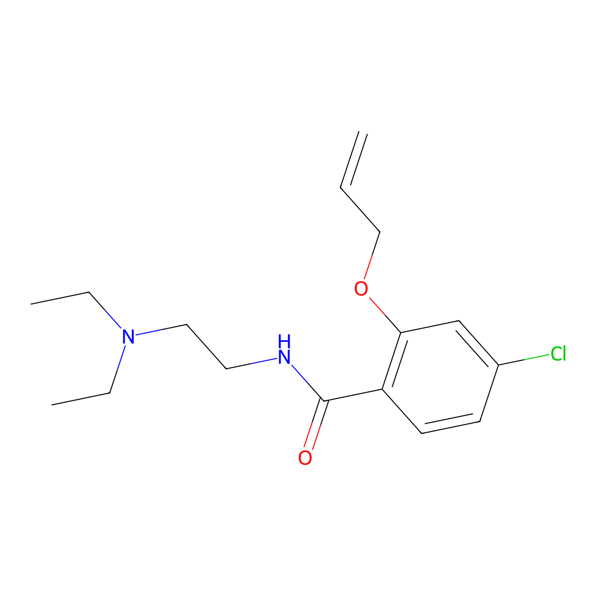 Alloclamide molecular structure, CAS 5486-77-1