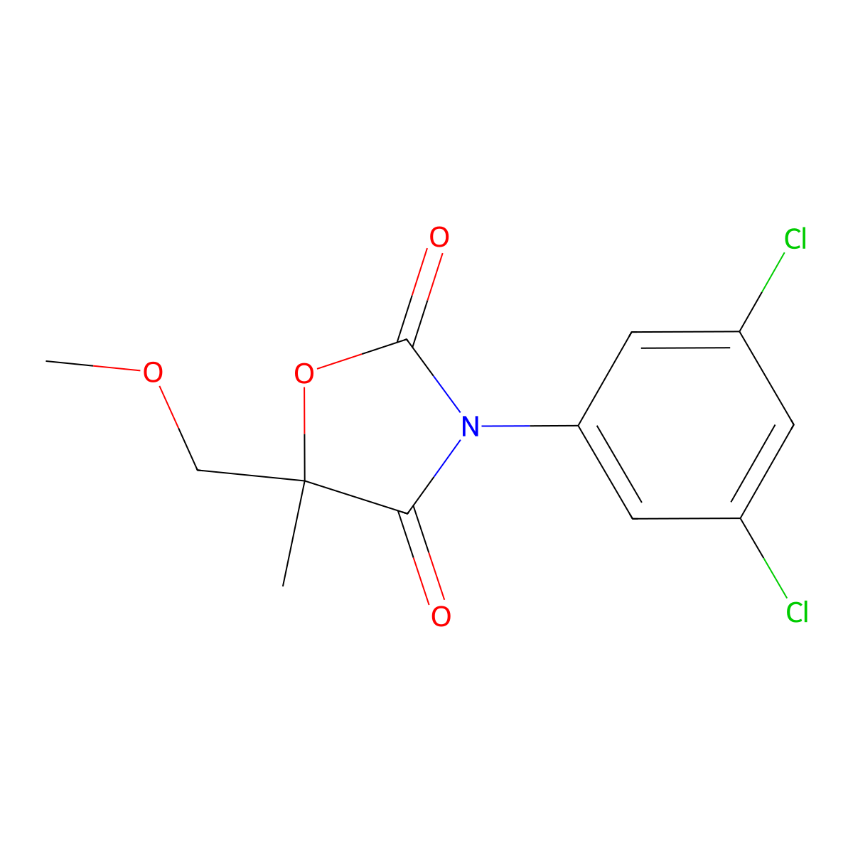 Myclozolin molecular structure, CAS 54864-61-8