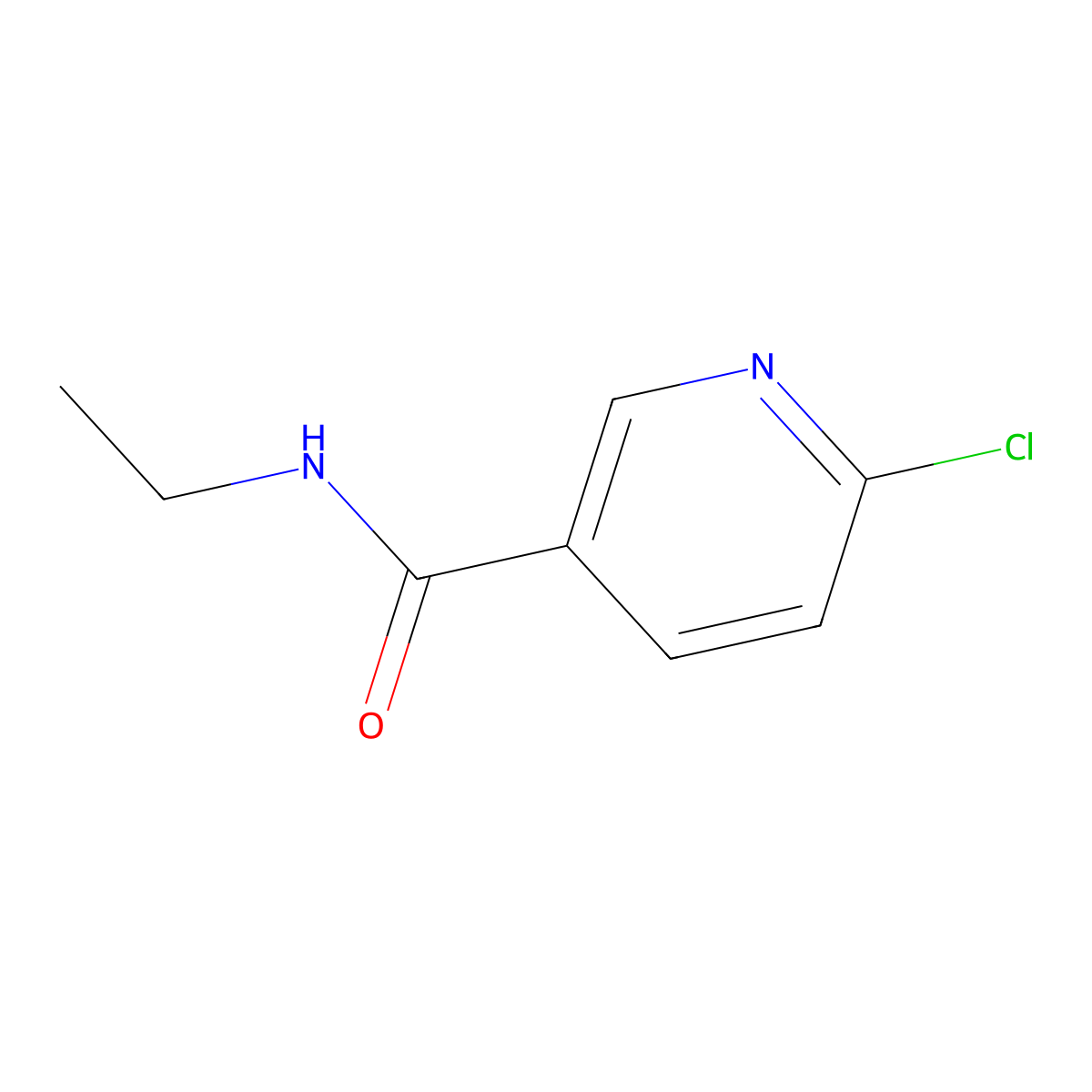 6-Chloro-N-ethylnicotinamide molecular structure, CAS 54864-84-5