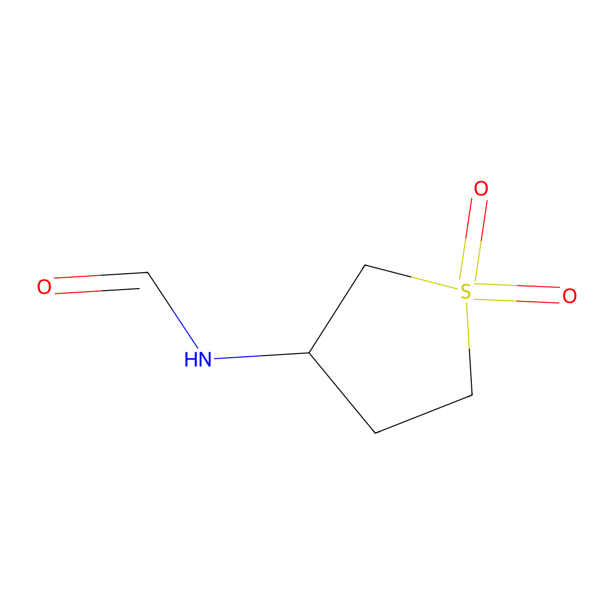 N-(1,1-dioxidotetrahydrothiophen-3-yl)formamide molecular structure, CAS 54871-17-9