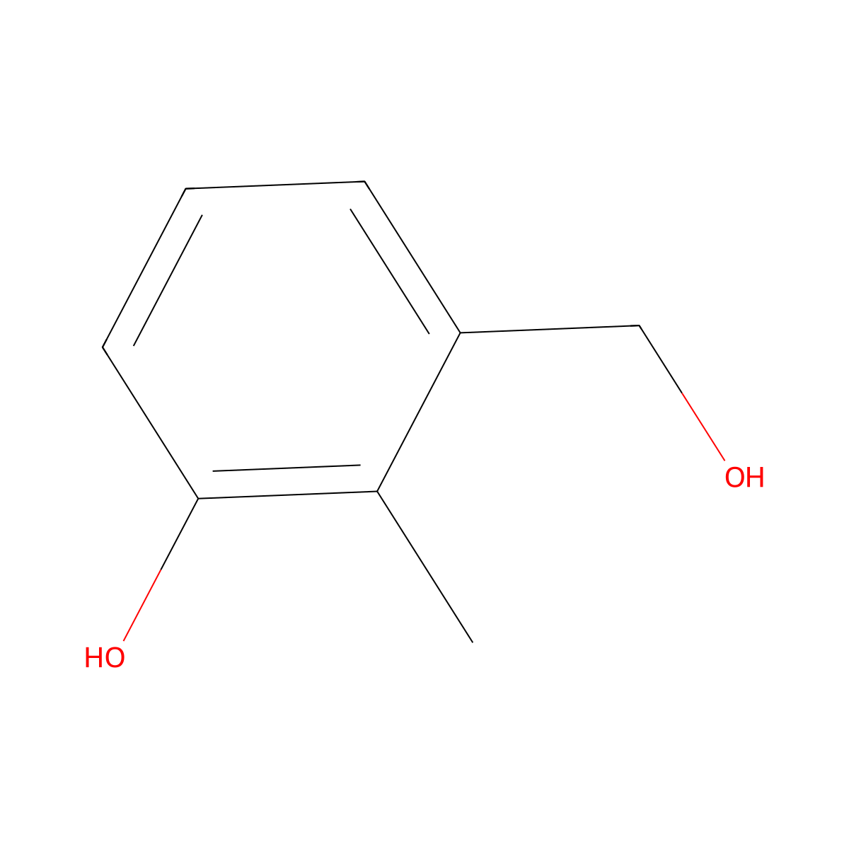 3-(Hydroxymethyl)-2-methylphenol molecular structure, CAS 54874-26-9