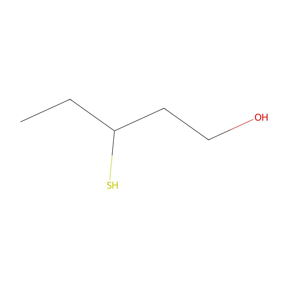 3-Sulfanylpentan-1-ol molecular structure, CAS 548740-99-4