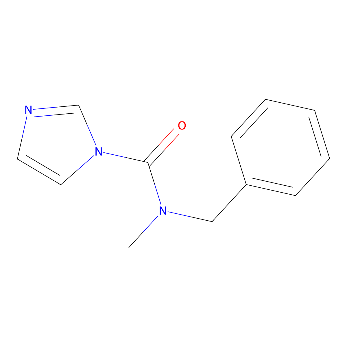 N-benzyl-N-methyl-1H-imidazole-1-carboxamide molecular structure, CAS 548763-27-5