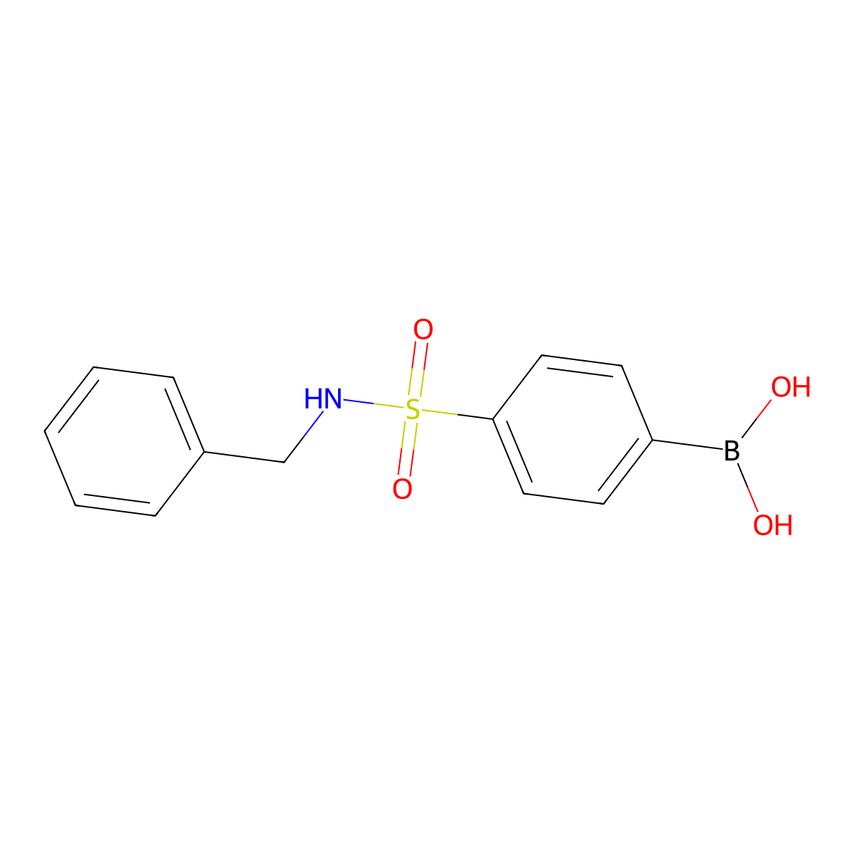 (4-(N-Benzylsulfamoyl)phenyl)boronic acid molecular structure, CAS 548769-96-6