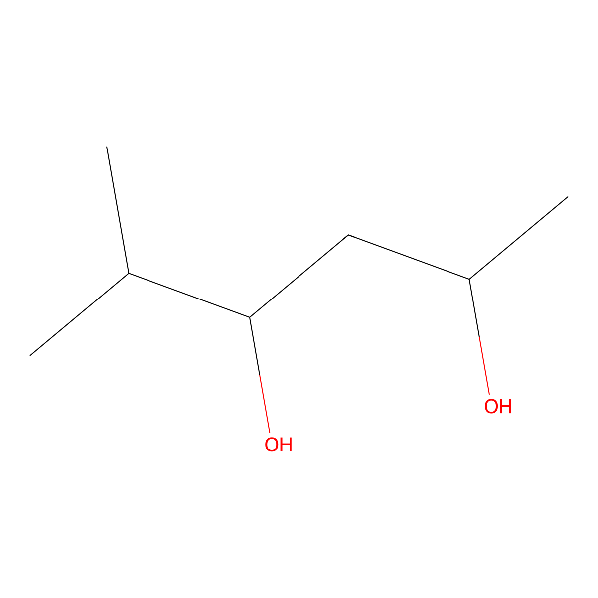 5-Methylhexane-2,4-diol molecular structure, CAS 54877-00-8