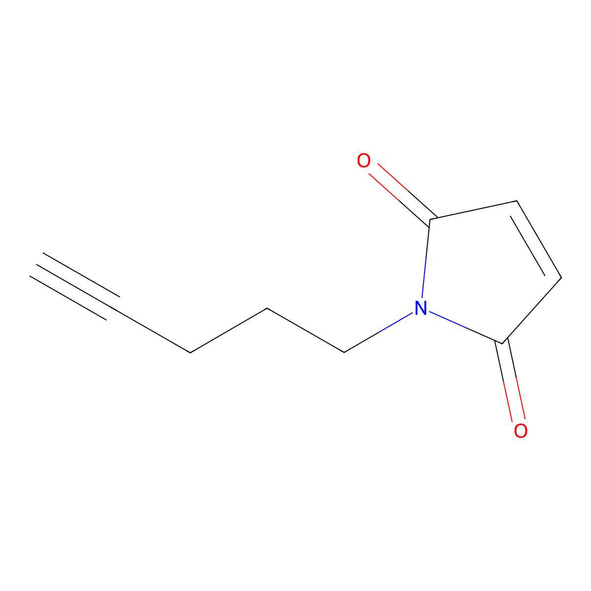 1-(pent-4-yn-1-yl)-2,5-dihydro-1H-pyrrole-2,5-dione molecular structure, CAS 548777-18-0