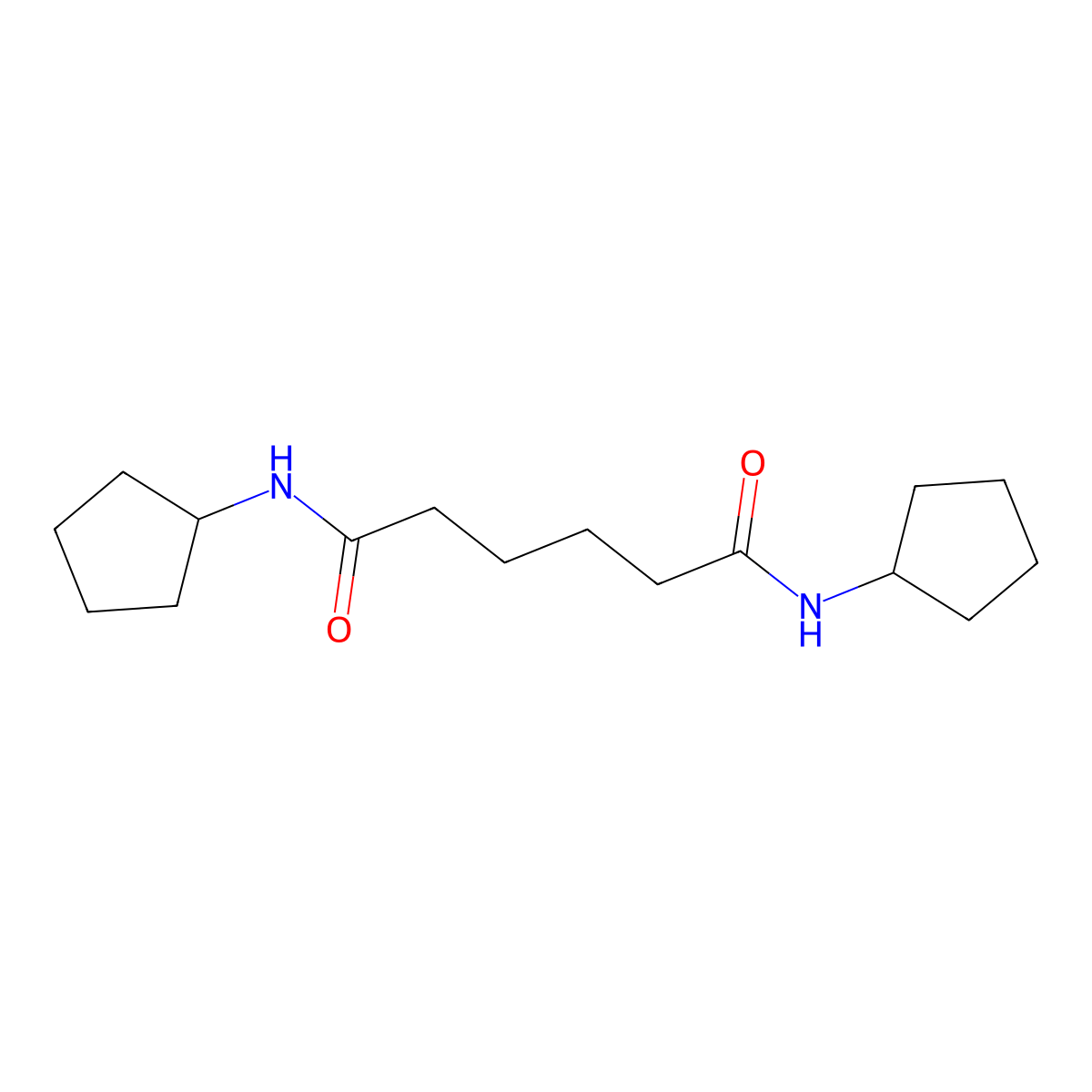 N,N'-dicyclopentylhexanediamide molecular structure, CAS 548779-63-1
