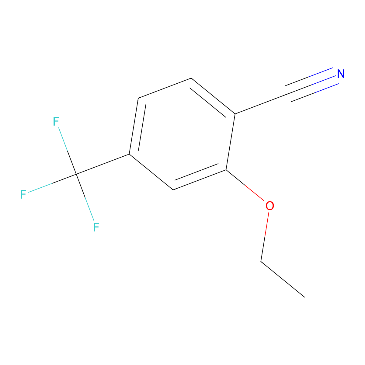 2-Ethoxy-4-(trifluoromethyl)benzonitrile molecular structure, CAS 548785-17-7