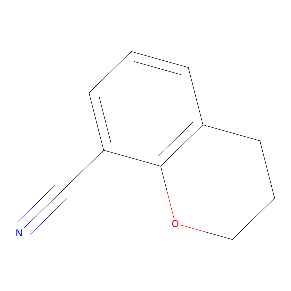 Chromane-8-carbonitrile molecular structure, CAS 548785-29-1