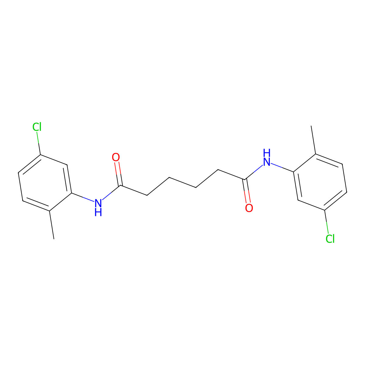 N~1~,N~6~-bis(5-chloro-2-methylphenyl)hexanediamide molecular structure, CAS 548789-17-9