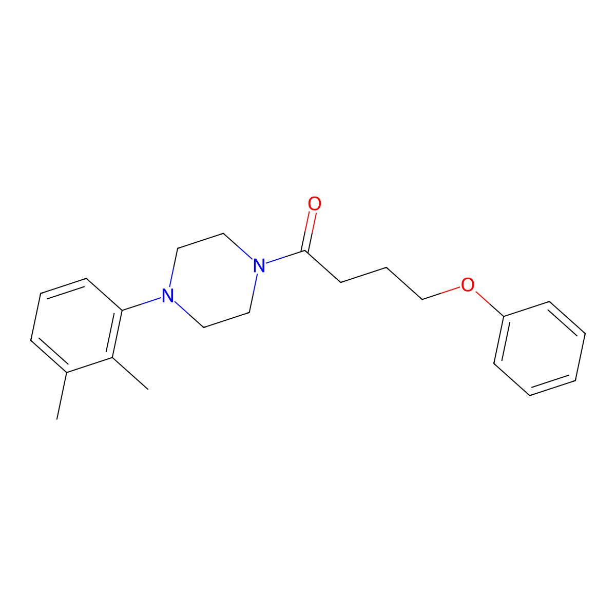 1-[4-(2,3-Dimethylphenyl)piperazin-1-yl]-4-phenoxybutan-1-one molecular structure, CAS 548789-58-8