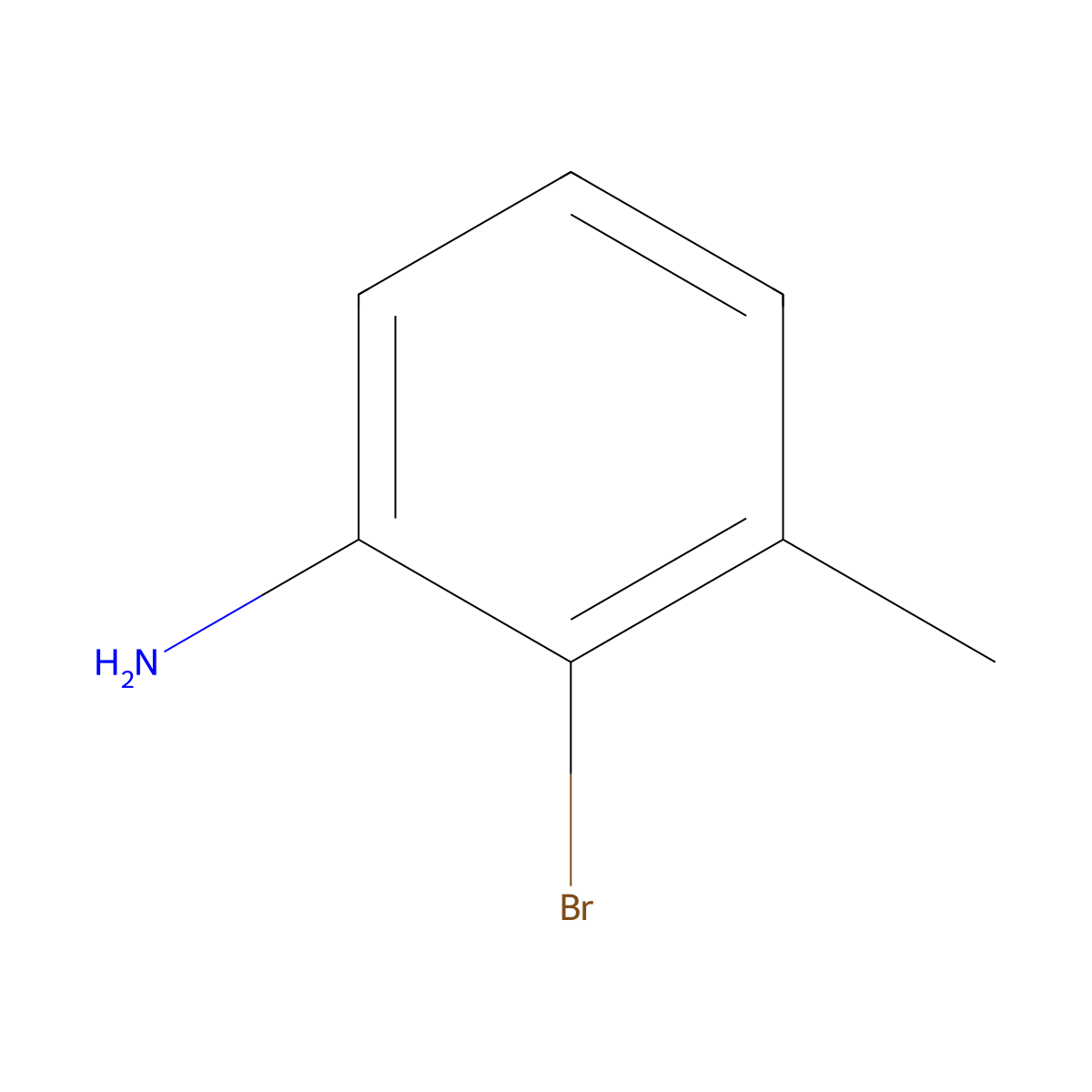 2-Bromo-3-methylaniline molecular structure, CAS 54879-20-8