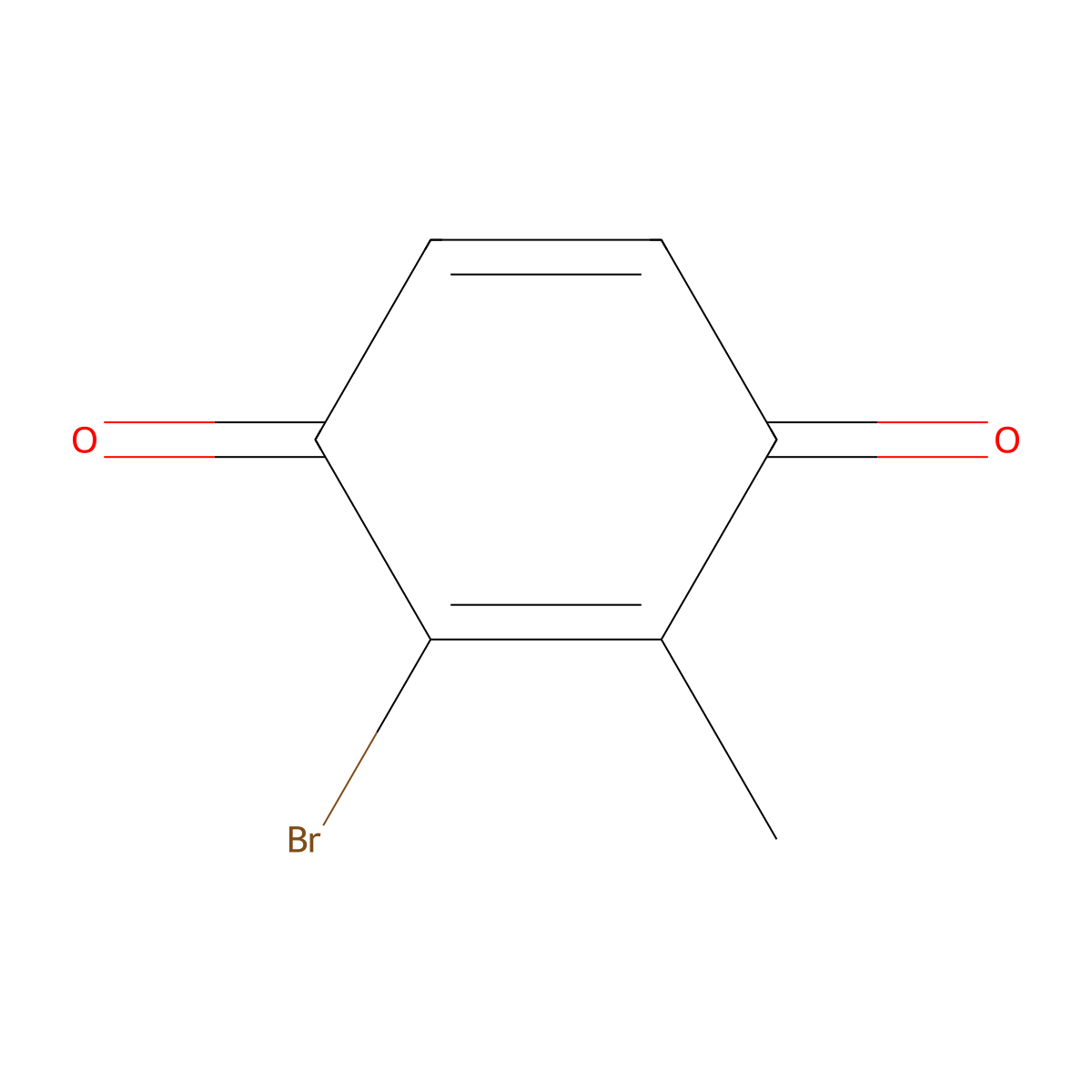 2-Bromo-3-methylcyclohexa-2,5-diene-1,4-dione molecular structure, CAS 54879-21-9