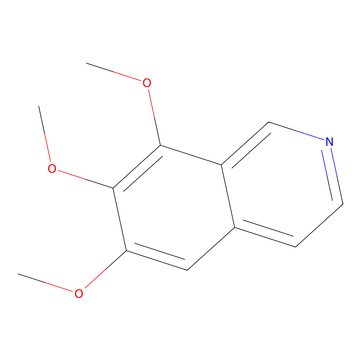 6,7,8-Trimethoxyisoquinoline molecular structure, CAS 54879-45-7