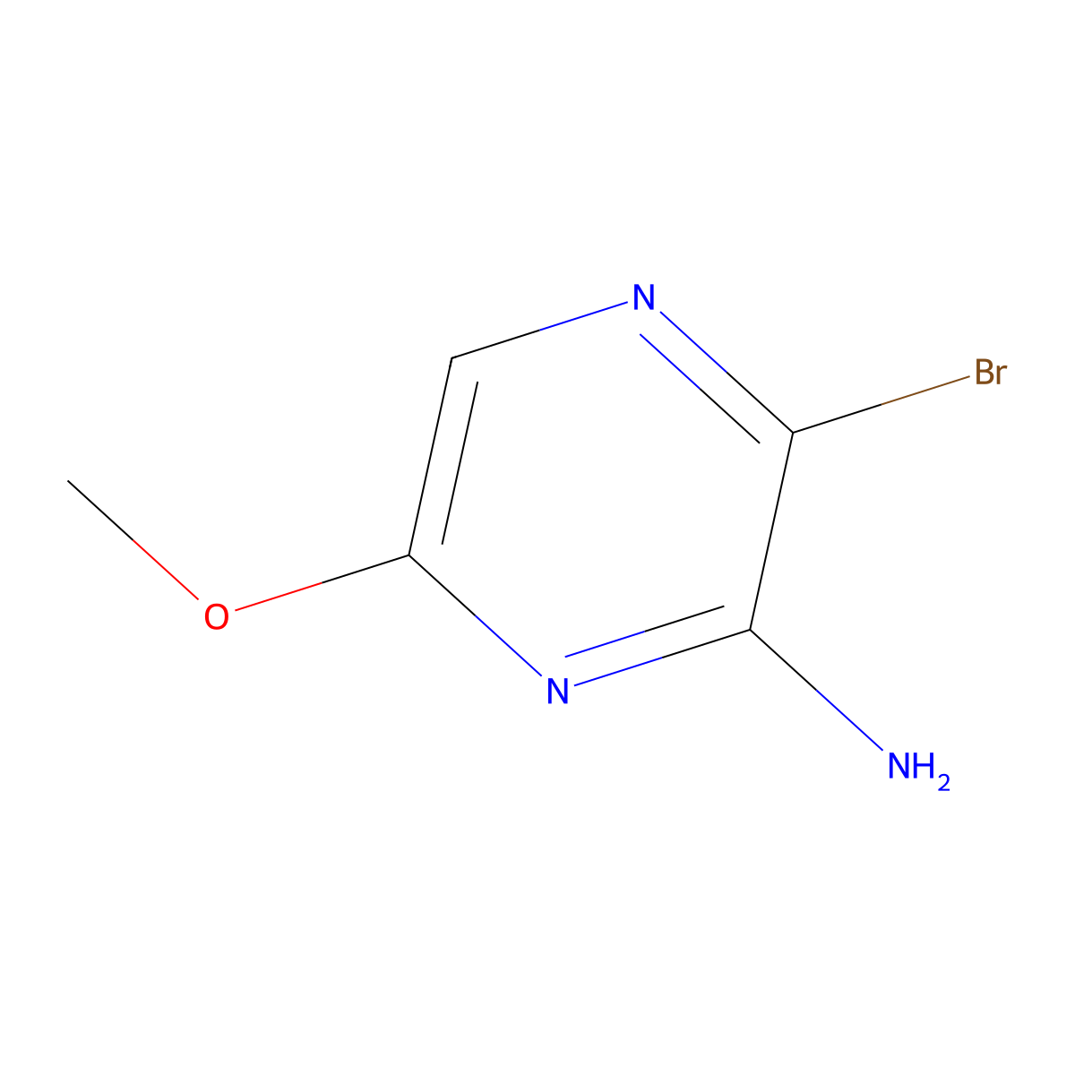 3-Bromo-6-methoxypyrazin-2-amine molecular structure, CAS 548793-14-2