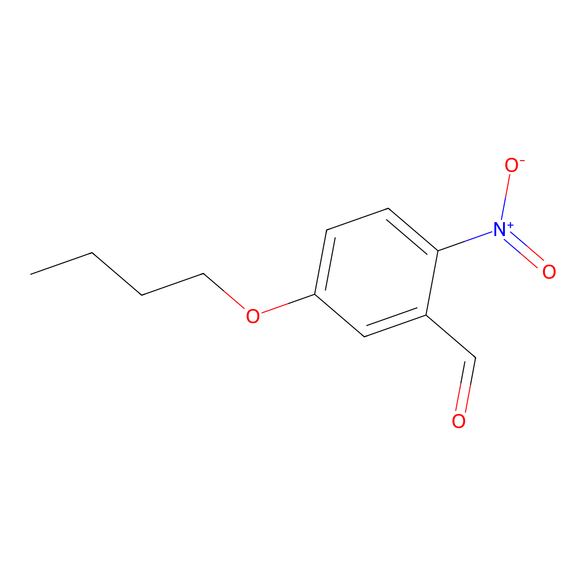 5-Butoxy-2-nitrobenzaldehyde molecular structure, CAS 548798-24-9
