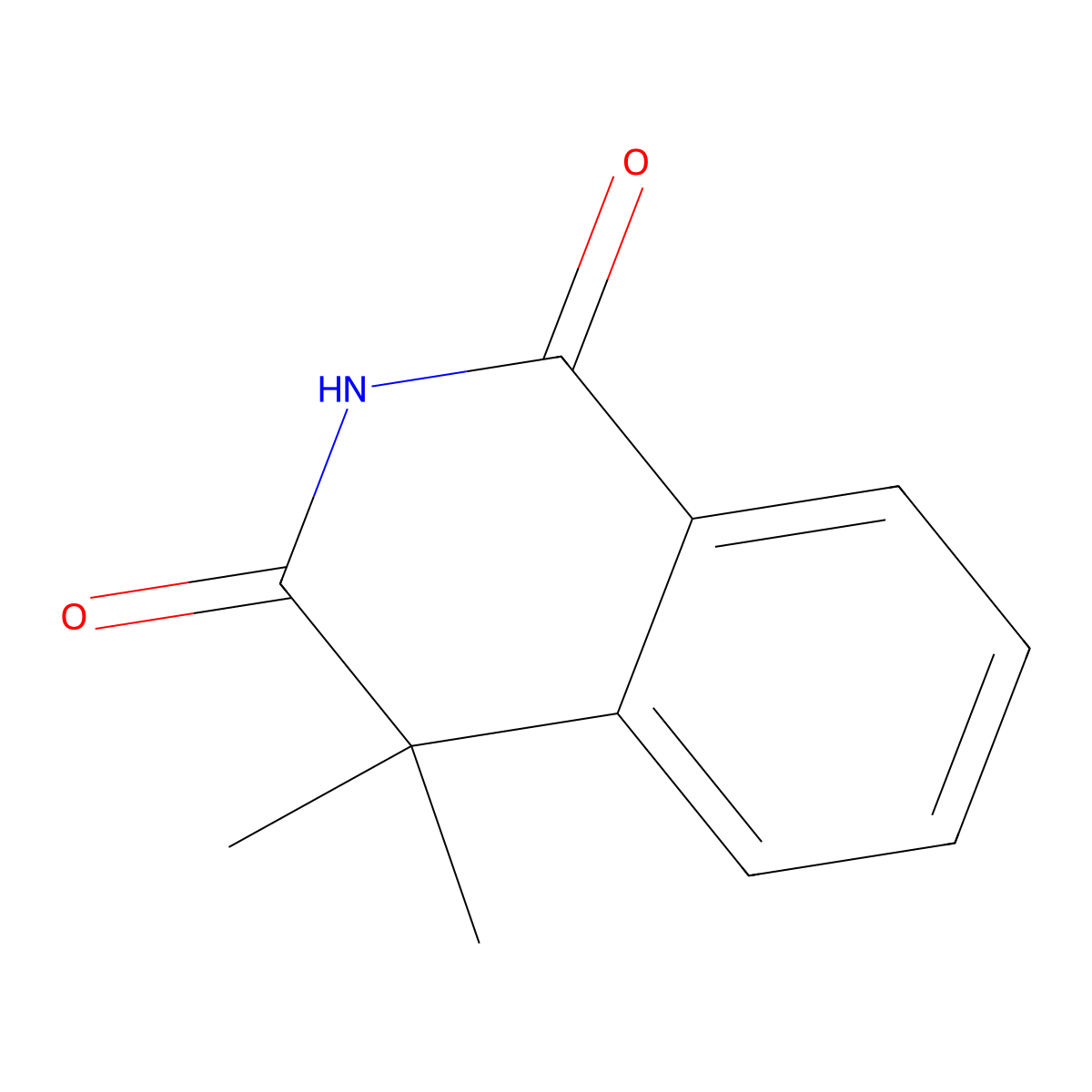 4,4-Dimethyl-1,3(2H,4H)-isoquinolinedione molecular structure, CAS 5488-36-8