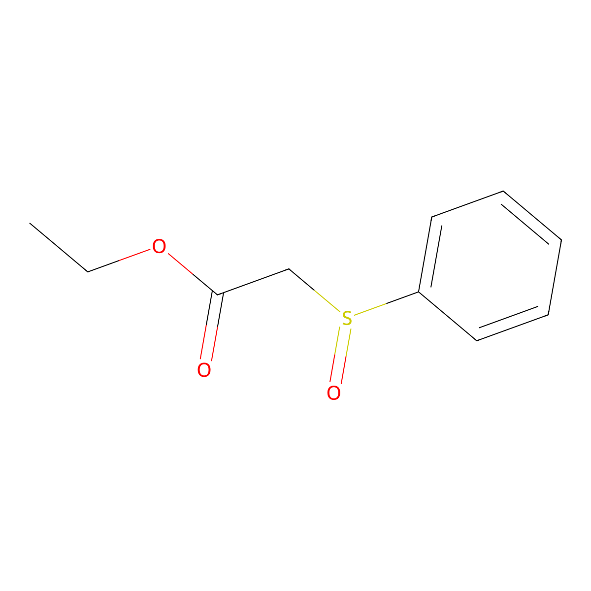 Ethyl Phenylsulfinylacetate molecular structure, CAS 54882-04-1