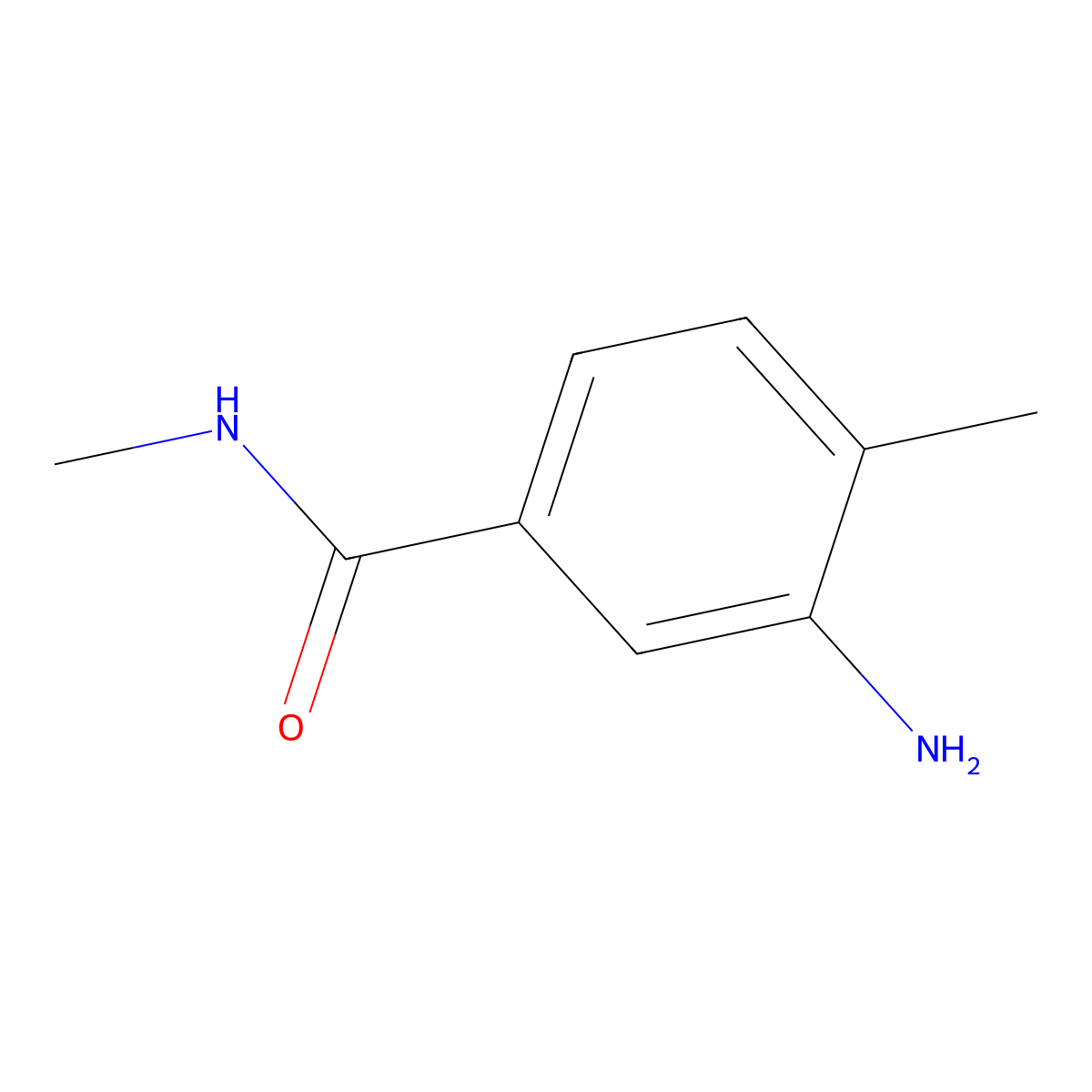 3-Amino-N,4-dimethylbenzamide molecular structure, CAS 54884-19-4