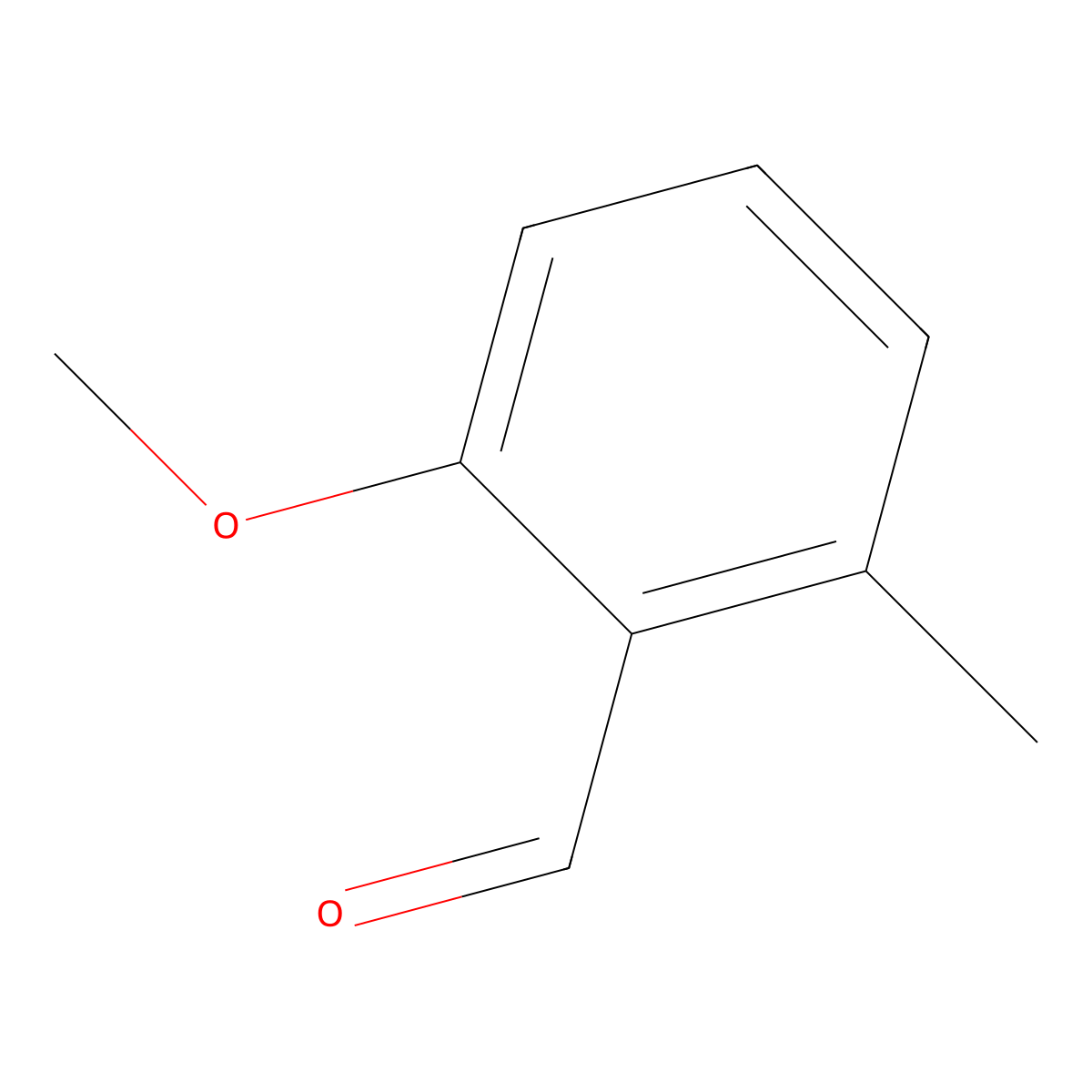 2-Methoxy-6-methylbenzaldehyde molecular structure, CAS 54884-55-8