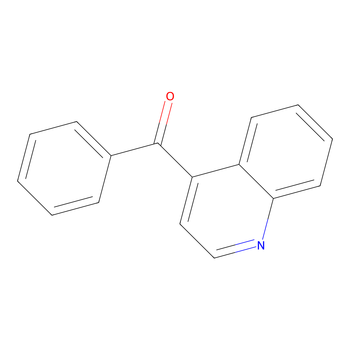 4-Benzoylquinoline molecular structure, CAS 54885-00-6