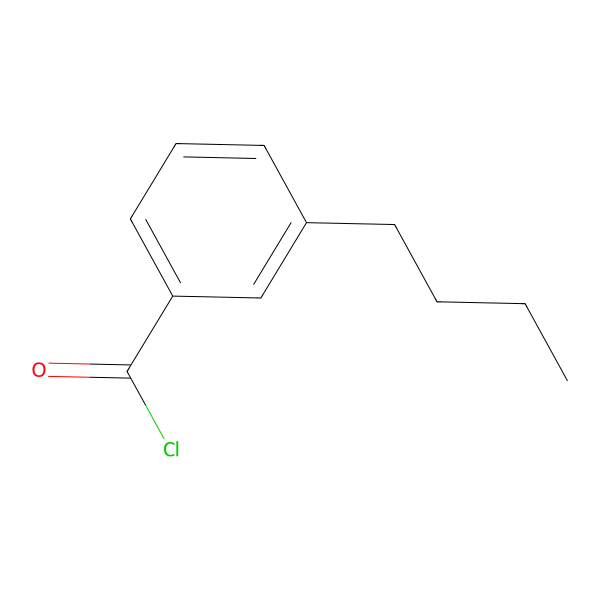 3-Butylbenzoyl chloride molecular structure, CAS 54887-21-7