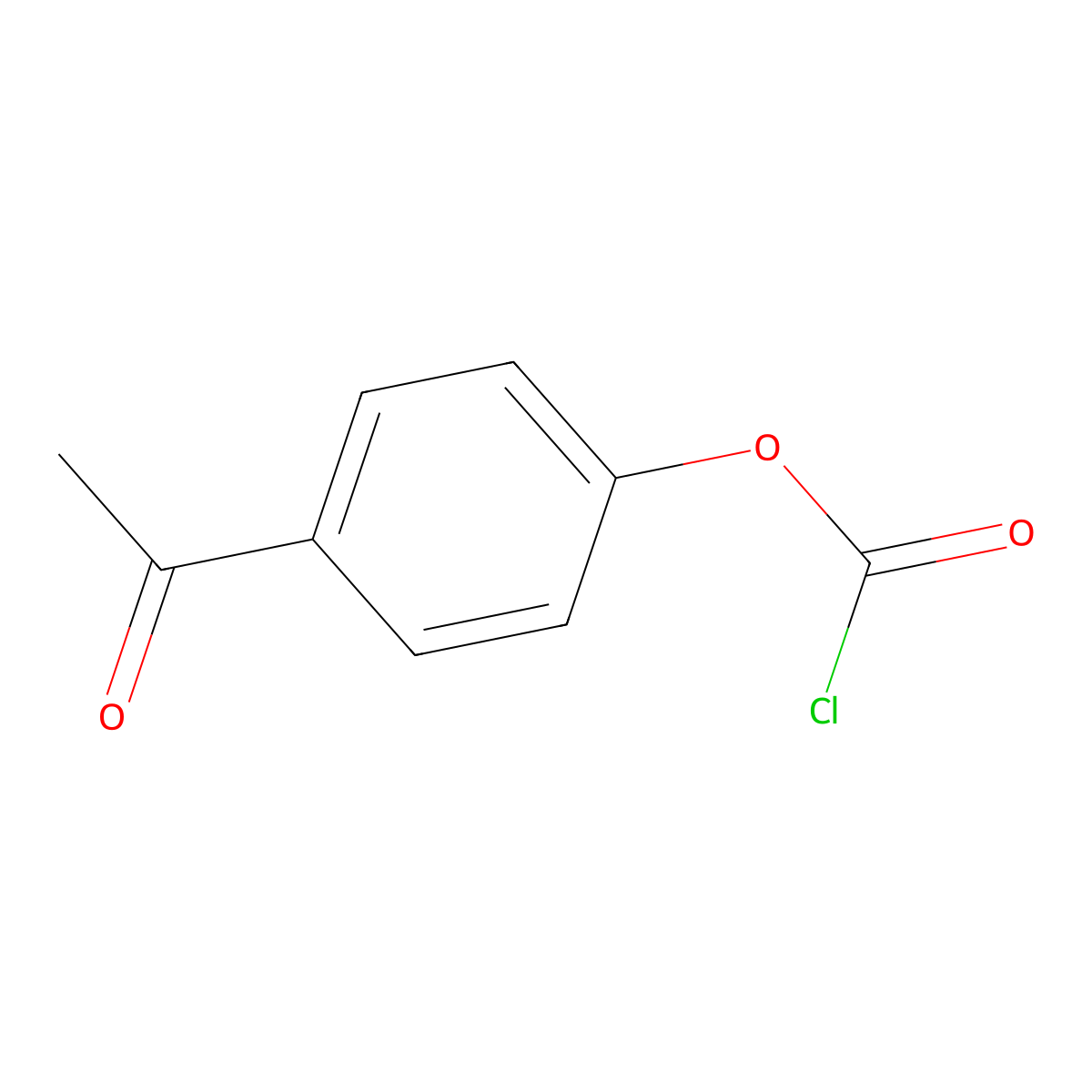 4-Acetylphenyl chloroformate molecular structure, CAS 54888-20-9