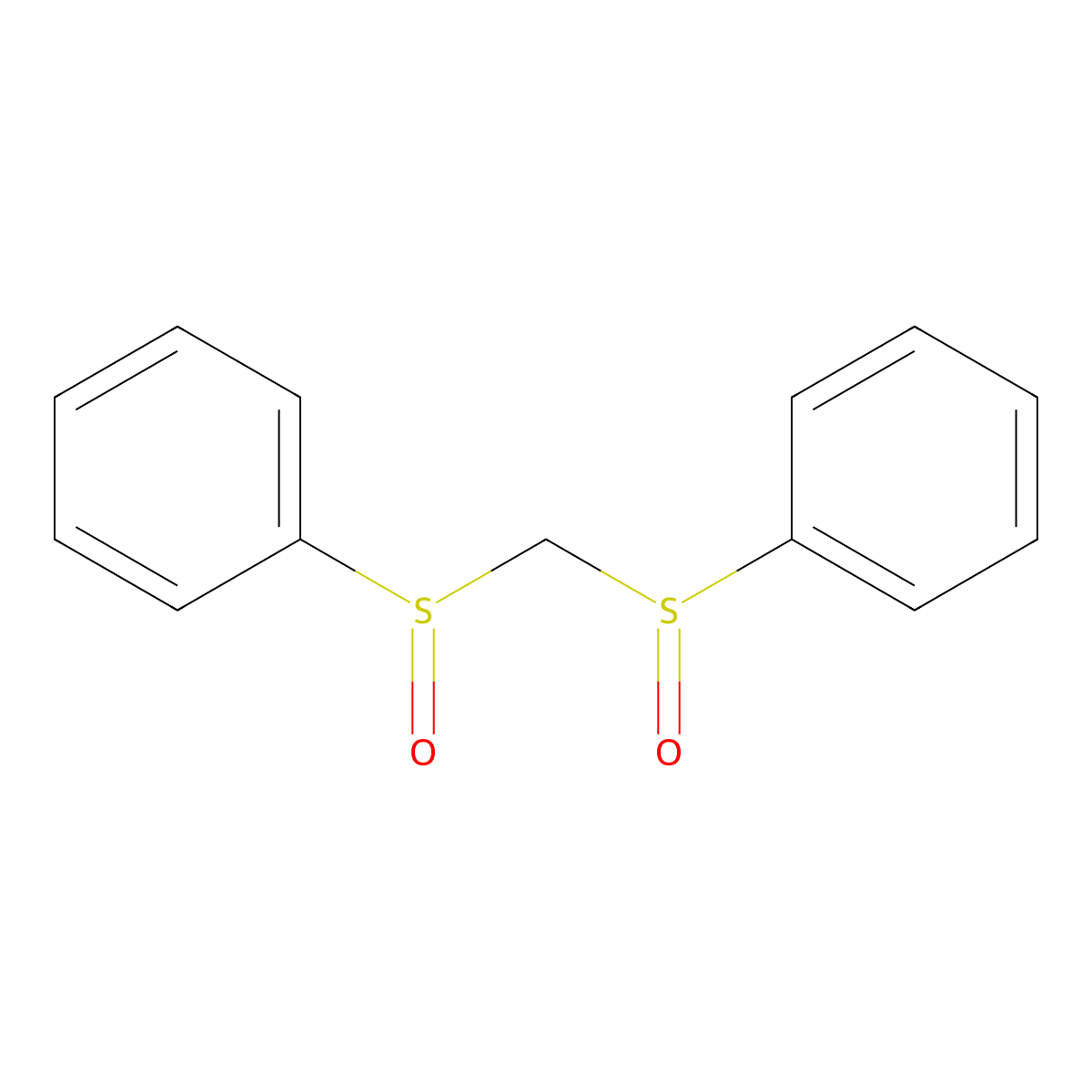 1,1'-(Methanediyldisulfinyl)dibenzene molecular structure, CAS 54888-34-5