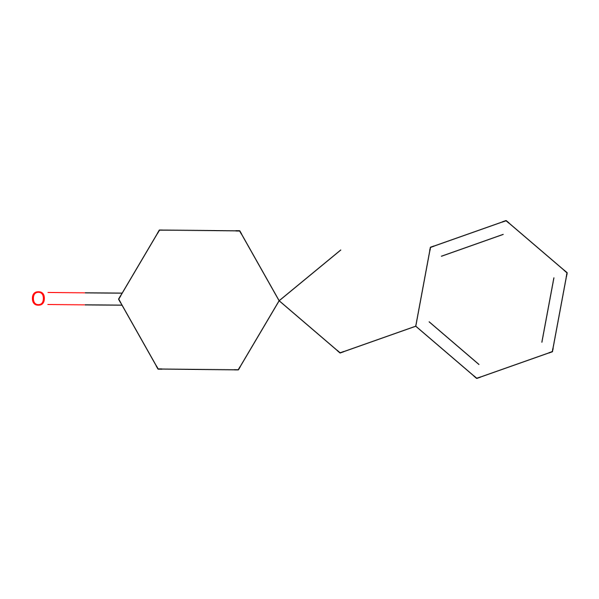 4-Benzyl-4-methylcyclohexanone molecular structure, CAS 54889-02-0