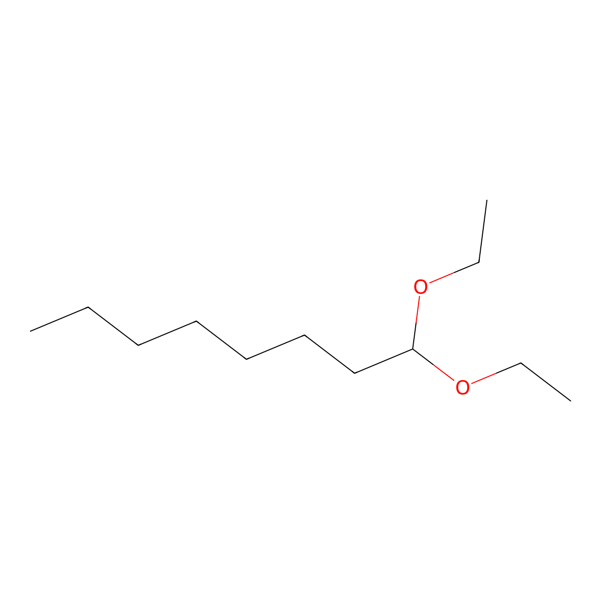 1,1-Diethoxyoctane molecular structure, CAS 54889-48-4